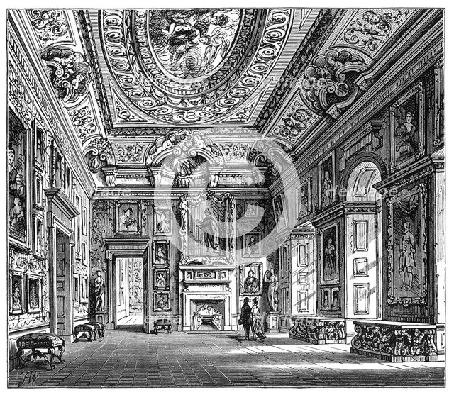 Queen Caroline's Drawing Room, Kensington Palace, London, 1900. Artist: Unknown