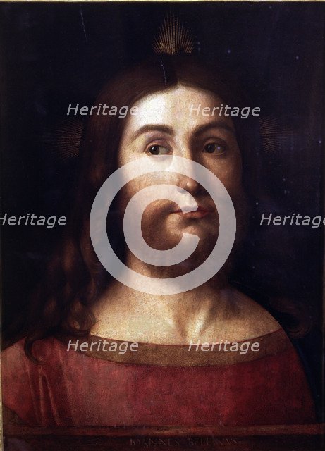  'The Saviour' oil on canvas by Giovanni Bellini.