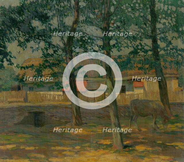 Farmyard, 1928-1938. Creator: Antonin Hudecek.