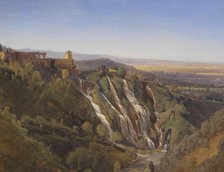 Landscape Near Tivoli. Study, 1844. Creator: Joseph Magnus Stäck.