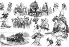 Sketches at Sandown Park Races, 1881. Creator: Unknown.