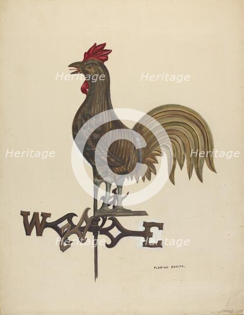 Weathercock, c. 1936. Creator: Florian Rokita.
