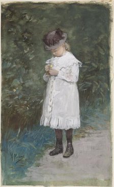 Elisabeth Mauve (b. 1875), Daughter of the Artist, 1875-1888. Creator: Anton Mauve.