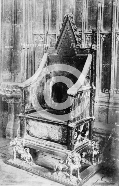 Coronation Chair, between c1910 and c1915. Creator: Bain News Service.