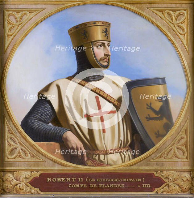 Robert II of Jerusalem , 1843. Creator: Decaisne, Henri (1799-1852).