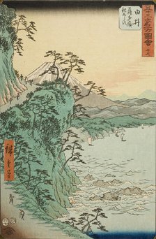 Yui, from the Pass at Satta Peak and Oyashirazu Shore Path, Published in 1855. Creator: Ando Hiroshige.