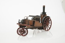 1868 Knight Steam carriage scale model. Creator: Unknown.