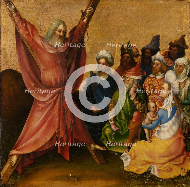 Martyrdom of St Andrew, after 1435. Creator: Stephan Lochner.