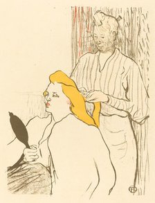 The Hairdresser - Program for the Théâtre Libre (Le coiffeur - Programme du Théâtre Libre), 1893. Creator: Henri de Toulouse-Lautrec.