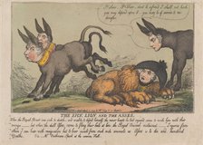 The Sick Lion and The Asses, April 18, 1809., April 18, 1809. Creator: Thomas Rowlandson.