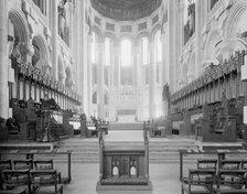Choir stalls, Cathedral of St. John the Divine, New York, c.between 1910 and 1920. Creator: Unknown.