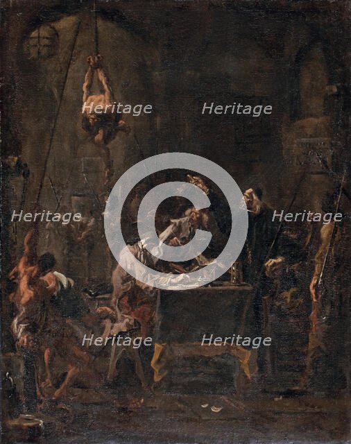 Torture Scene, 1727-1730. Creator: Alessandro Magnasco.