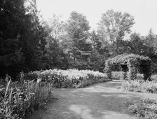 The Flower gardens, country home of W.E.S. Griswold, Lenox, Mass., c.between 1910 and 1920. Creator: Unknown.
