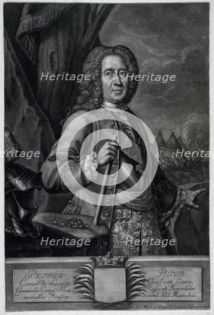 Portrait of the Field Marshal Count Peter von Lacy (1678-1751).