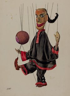 Juggling Marionette, c. 1937. Creator: Elmer Weise.