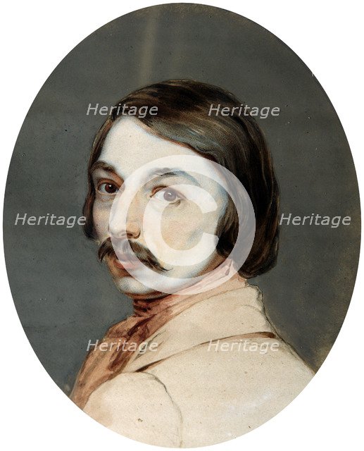 Portrait of the author Nikolai Gogol', (1809-1852), end 1830s. Creator: Gerin, Jean (1778-after 1827).