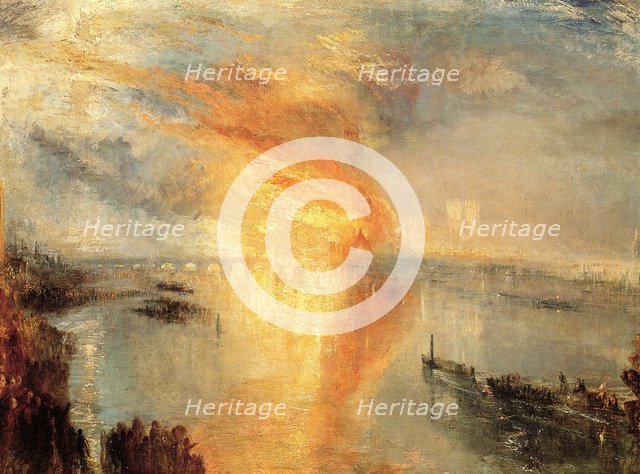 The Burning of the Houses of Parliament', 1834. Creator: Turner, Joseph Mallord William (1775-1851).
