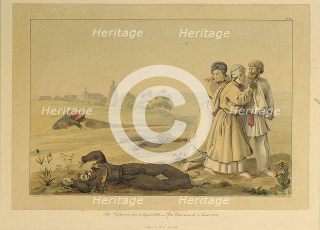 Near Ostrovno on August 1, 1812, 1820s. Artist: Faber du Faur, Christian Wilhelm, von (1780-1857)