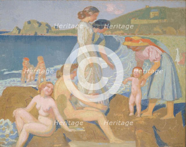 Bathers at Perros Guirec. Artist: Denis, Maurice (1870-1943)