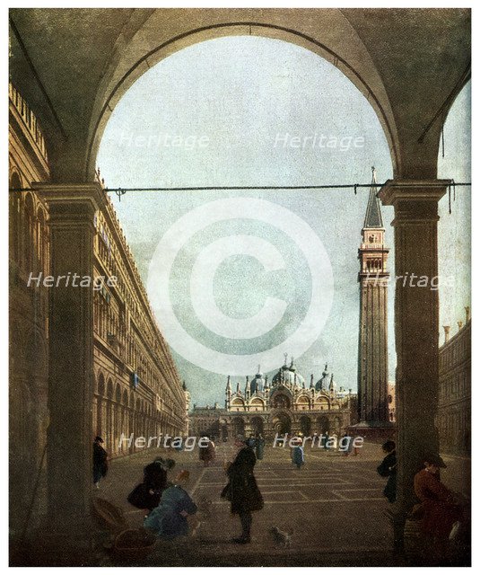 'The Piazza, Venice', c1756 (1956). Artist: Unknown