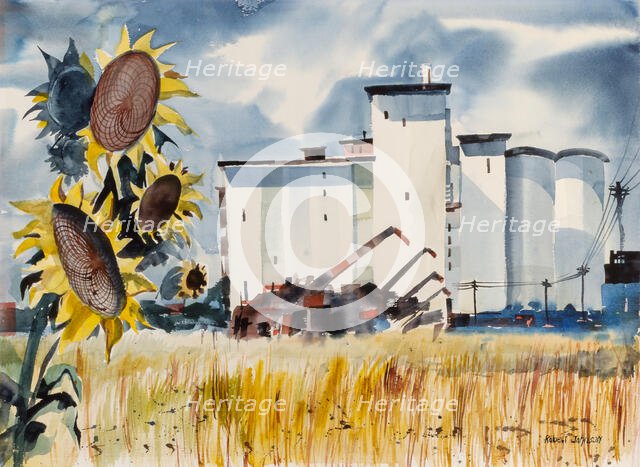 Grain Elevator, Kansas, n.d. Creator: Robert Johnson.