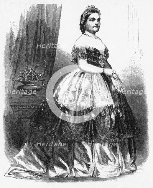 'Mrs Lincoln', c1860s.Artist: Brady