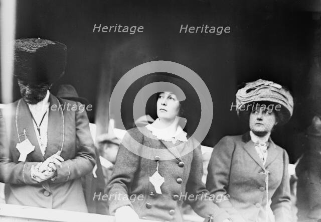 Vanderbilt Race 1910 Miss Bird and Mrs. Thomas Hitchcock, 1910. Creator: Bain News Service.