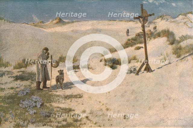 'The Cross on the Dunes', late 19th-early 20th century, (c1930). Creator: David Murray.