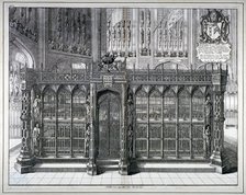 Monument to Henry VII and Queen Elizabeth in the king's chapel, Westminster Abbey, London, 1665. Artist: Wenceslaus Hollar