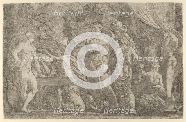 Hercules dressed as a Woman, 1540-56. Creator: Leon Davent.