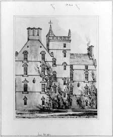 Innes House, Elgin, 1849. Creator: Robert William Billings.