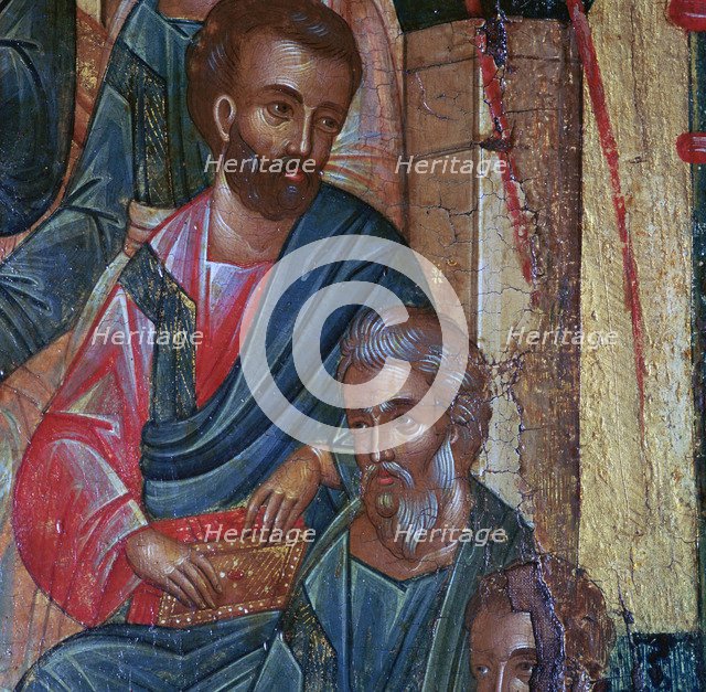 Detail from the Ikon of the Pentecost, 17th century. Artist: Unknown