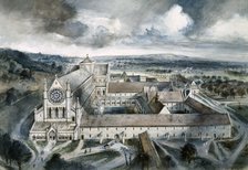 Byland Abbey, 1539, (c1960s). Artist: Alan Ernest Sorrell.