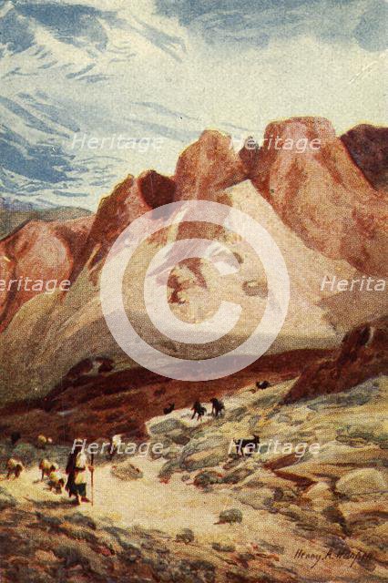 'Mount Sinai - Acts vii 38', c1924. Creators: James Clark, Henry A Harper.