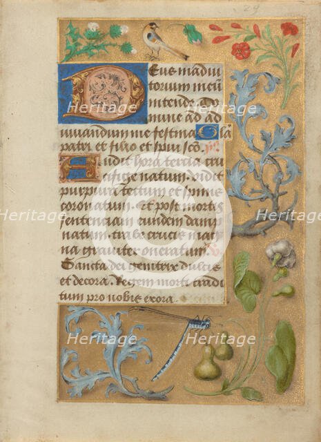 Leaf from a Book of Hours, about 1480-1490. Creator: Unknown.