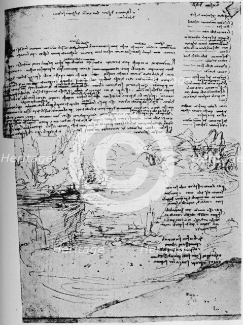 'First Page of 'The Armenian' Letters', 1928. Artist: Leonardo da Vinci.
