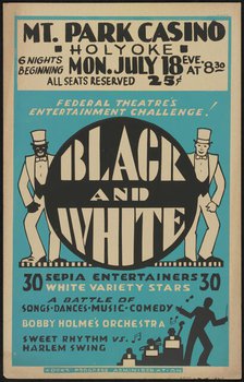 Black and White Revue, Holyoke, MA, [193-]. Creator: Unknown.