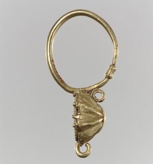 Earring, Langobardic or Byzantine (?), 6th-7th century. Creator: Unknown.