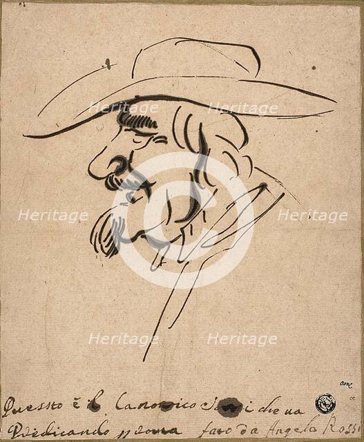Caricature of Canon Sorri, n.d. Creator: Angelo de Rossi.