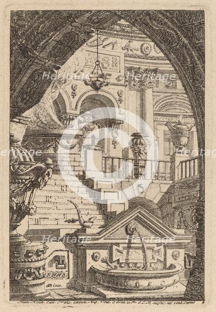 Fantasy of an Antique Temple, 1770/1780. Creator: Karl Schutz.