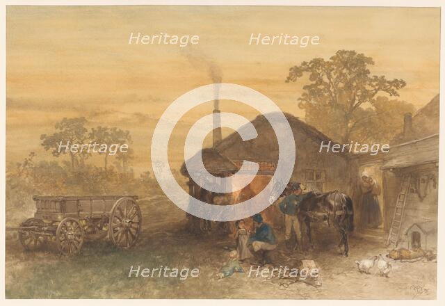 The blacksmith, 1876. Creator: Charles Rochussen.