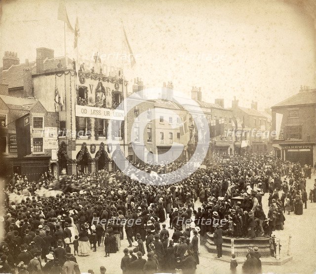 Queen Victoria's Golden Jubilee Celebrations, Chesterfield, Derbyshire, 21st September 1887. Artist: Alfred Seaman