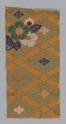 Fragment (From Noh Costume), Japan, Edo period (1615-1868)/Meiji period, 17th/18th century. Creator: Unknown.