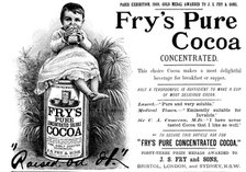 Advertisement for Fry's Pure Cocoa, 1890. Creator: Unknown.
