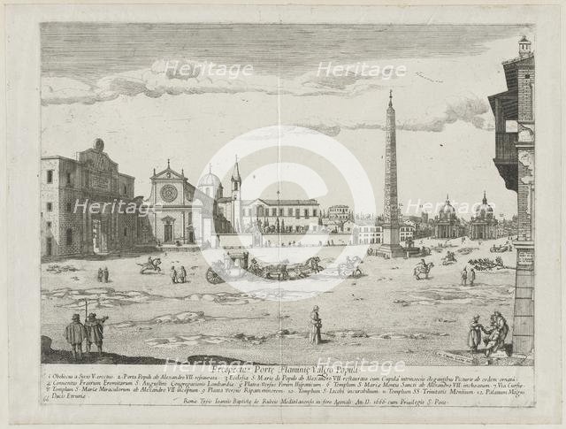 "Prospectus Locurum Urbis Romae Insign[ium]", 1666. Creator: Lievin Cruyl (Flemish, c. 1640-c. 1720).