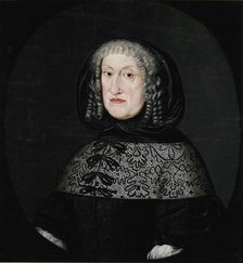 Portrait of Eleanor of Anhalt-Zerbst, Duchess of Schleswig-Holstein-Sønderburg-Norburg (1608-1681),  Artist: Anonymous  