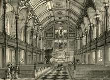 'Interior of St. Andrew's Church', c1872. Creator: Unknown.