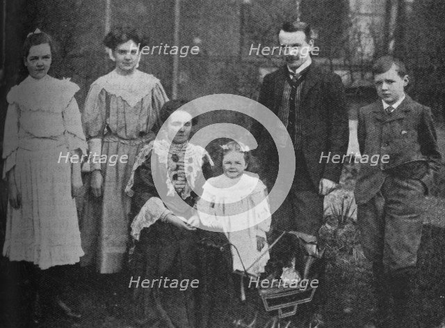 'David Lloyd George - The Great Statesman Surrounded By His Family', 1905, (c1925). Artist: Unknown.