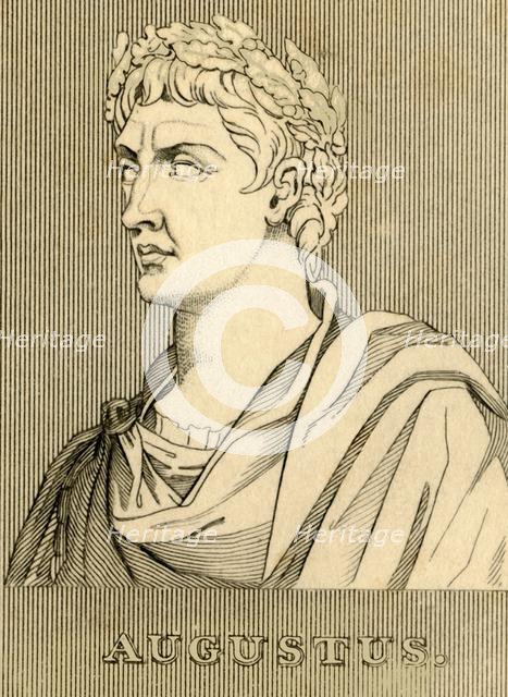 'Augustus', (63 BC- AD14), 1830. Creator: Unknown.