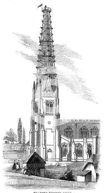 Thaxted Church Spire, 1844. Creator: Unknown.